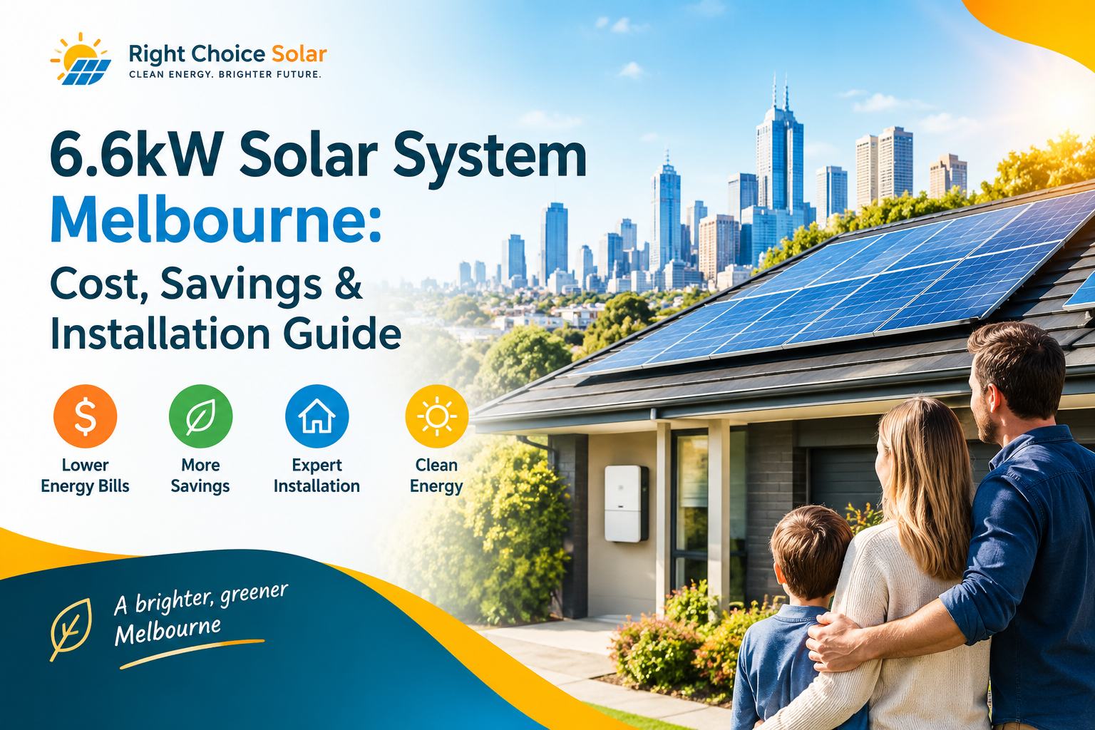 6.6kW solar system Melbourne installation on a residential home