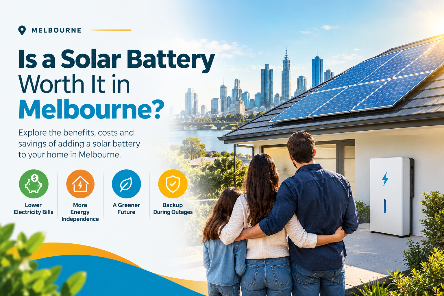 Solar battery storage system installed at a Melbourne home