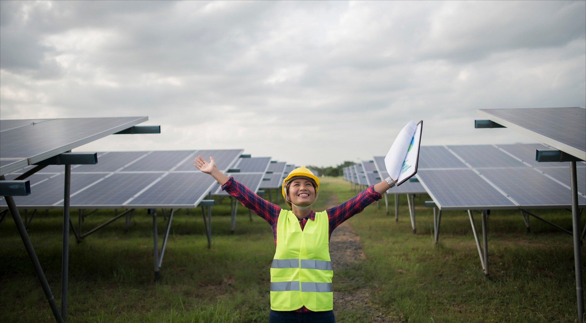 Solar panels in Australia generating renewable energy 