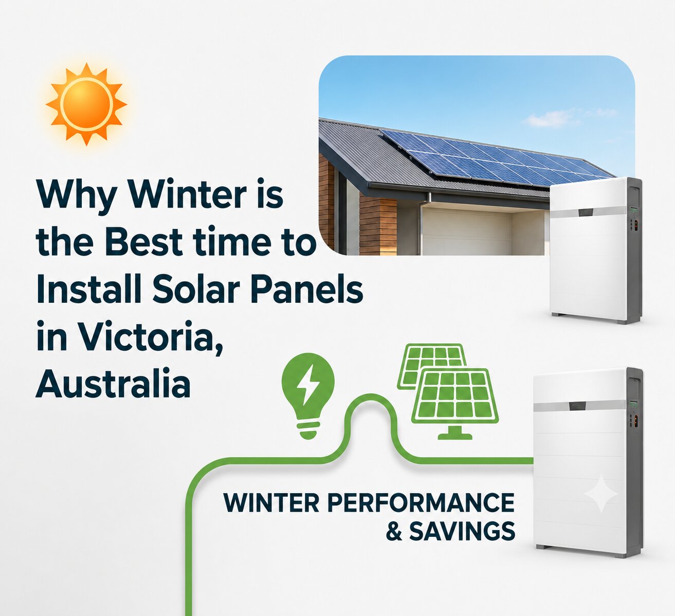 Solar panel installation Victoria during winter on a residential rooftop for improved energy efficiency and year-round solar savings.