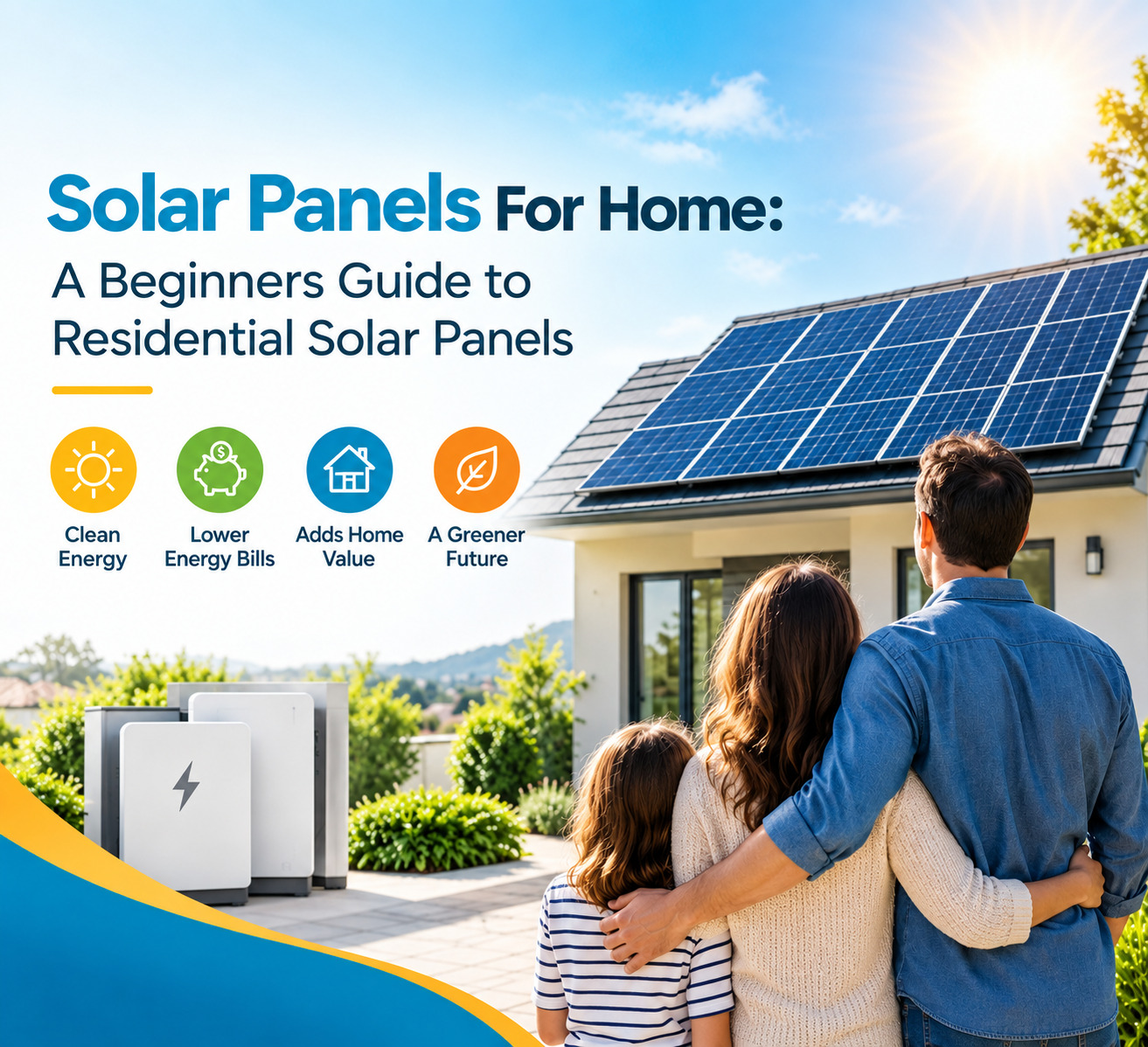 Solar panels for home residential solar energy system