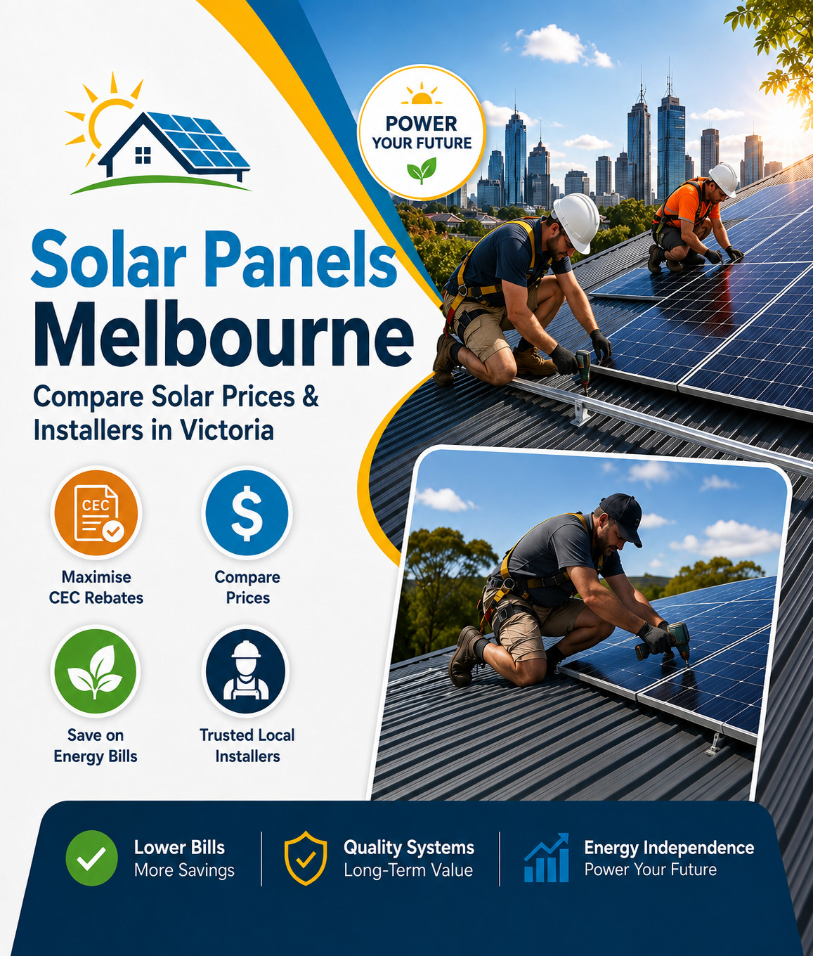 Solar panels Melbourne prices and installers in Victoria