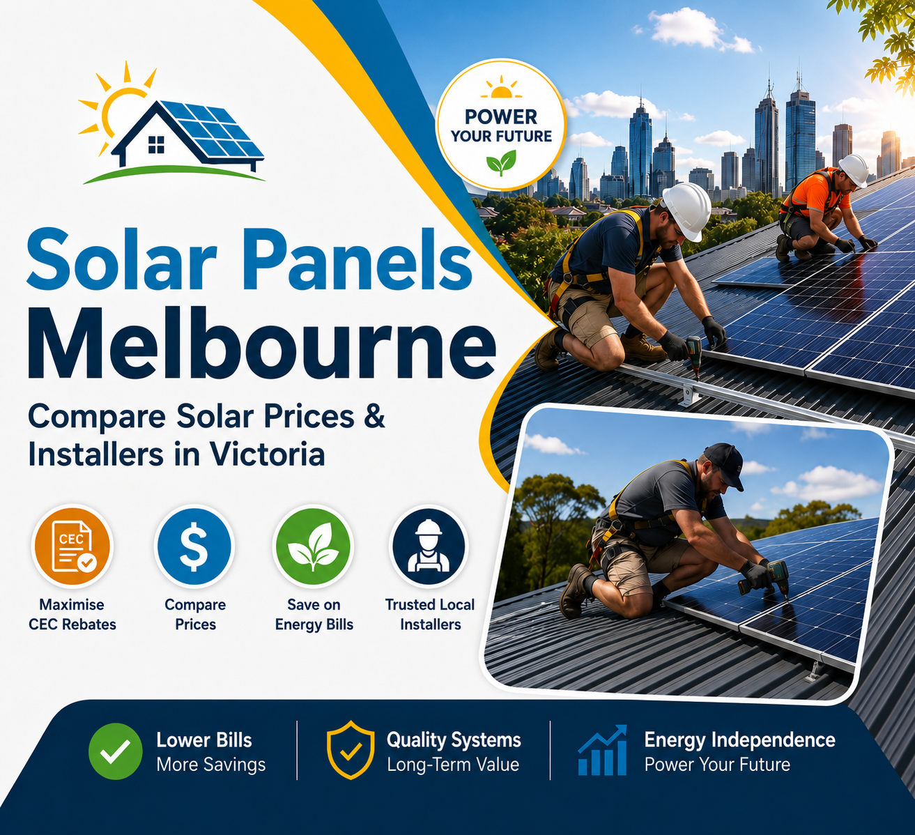 Solar panels Melbourne prices and installers in Victoria