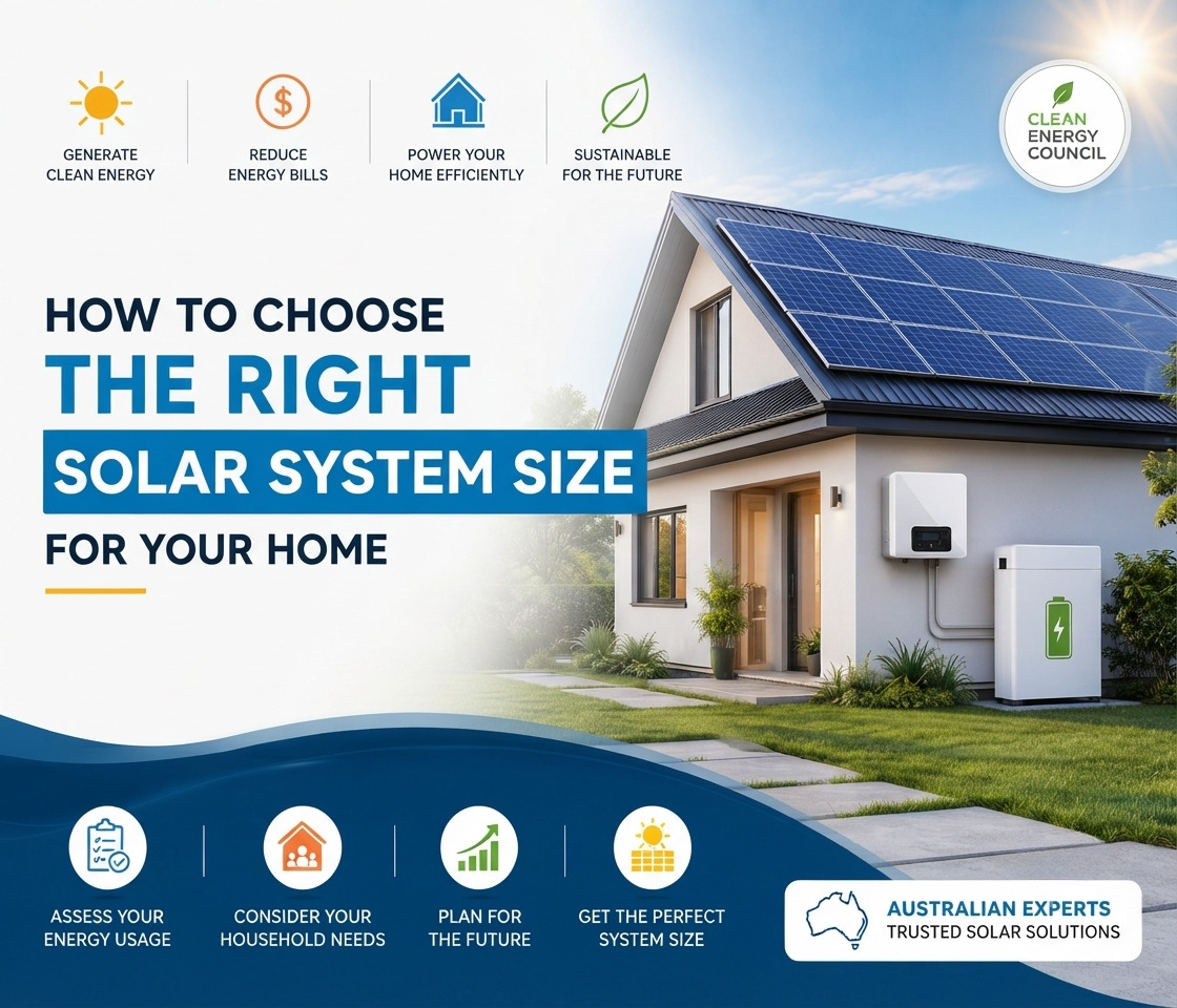 Homeowner choosing the right solar system size for a residential property in Australia based on energy consumption and roof size.
