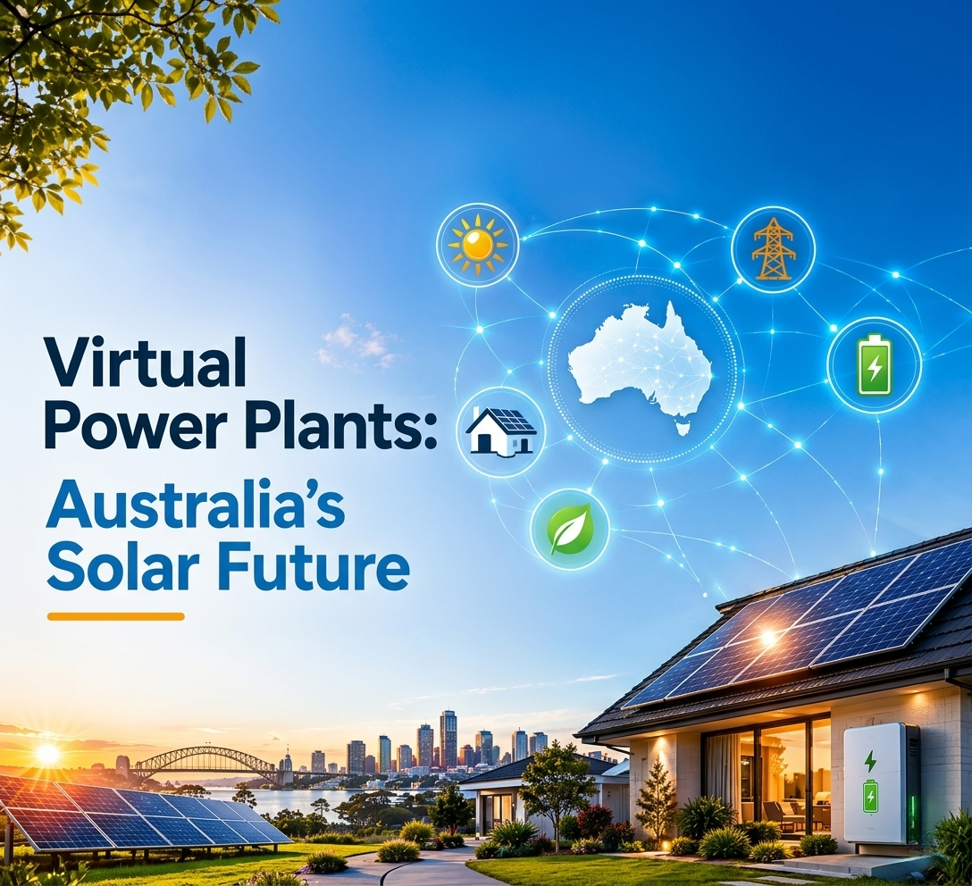 Virtual Power Plants in Australia connecting solar panels and battery systems for smart renewable energy management